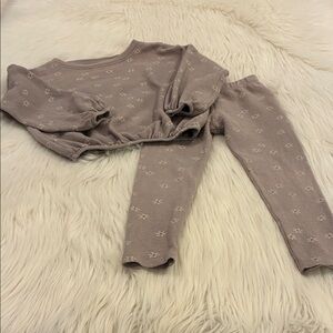 Rylee + Cru Girls Spongey Knit Set-Daisy